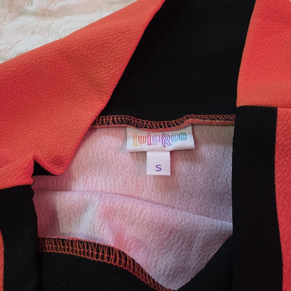 LuLaRoe Black and Orange‎ Pencil Skirt